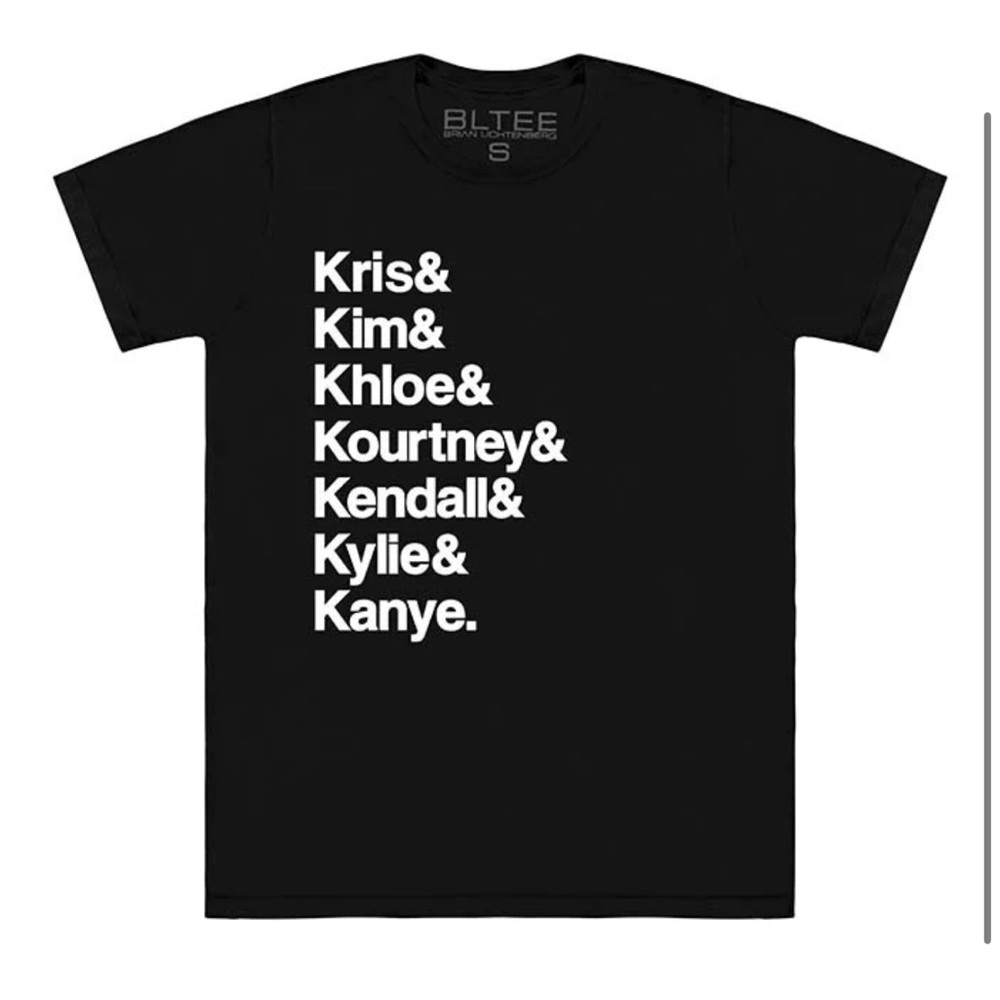 Like new brian lichtenberg bltee kardashian tee gold